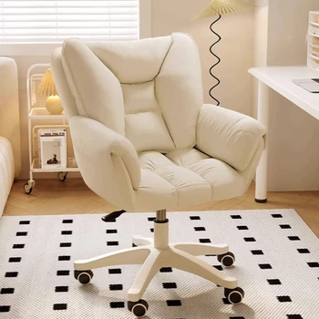 Компьютерный стул бытовой удобный сидячий стул для девочек спальня макияж спинка лифт игровой вращающийся стул мебель