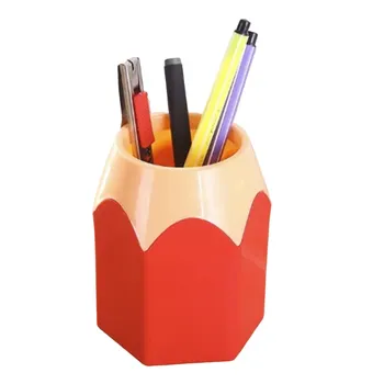  Настольный карандаш Держатель ручки Пластиковый контрастный цвет Карандаш Ведро Макияж Кисть Держатель для детей Школа Дом