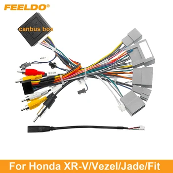 10Set Авто 16-контактный жгут проводов Android Stereo с Canbus + USB для Honda XR-V (15-17) / Vezel (15-18) / Jade (13-17) / Fit (14-19)