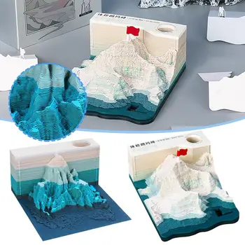 Omoshiroi Blocks 3D Календарь Блокнот Волшебный замок 3D Блокнот для заметок Календарь на 2024 год Художественный блокнот 3D Заметка Бумажные кубики Подарок на день рождения