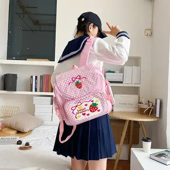 Sweet High School Student Рюкзак Школьная сумка для девочек-подростков Мульти Карманы Новый Kawaii Рюкзак Женщины Harajuku Cute Mochila