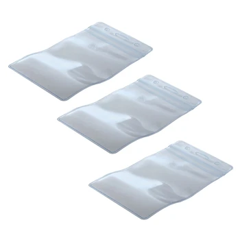 150 шт. Прозрачные пластиковые вертикальные держатели идентификационных карт с именными бейджами