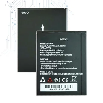 Аккумулятор AC55PL 2400 мАч для мобильного телефона Archos 55 Platinum BSF03A Batteira