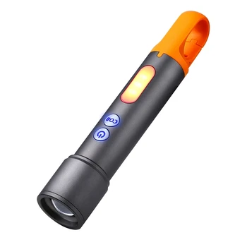 USB Перезаряжаемый фонарик Масштабируемый светодиодный фонарик с боковым фонарем COB Прожектор для наружного применения Прочный Простая установка