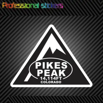 Triangle Pikes Peak Sticker Co Climbed Feet Hike Camp Outdoors 14114 Наклейки для автомобилей, автофургонов, ноутбуков, мотоциклов