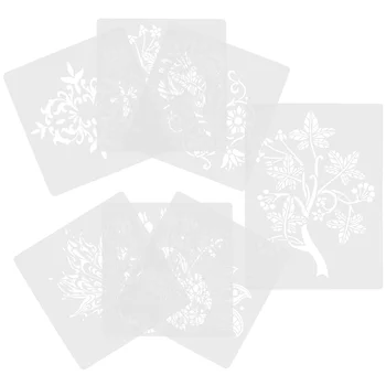 Шаблон цветочной живописи Нежные растительные шаблоны Удобные трафареты Портативный маленький декор