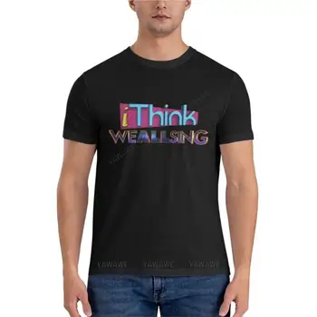 iThink We All Sing version 2 Классическая футболка простые черные футболки мужская эстетическая одежда футболки больших размеров футболки мужчина