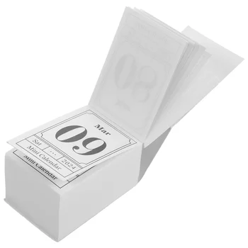 Mini Tear Calendar Домашний стол Украшения для рабочего стола Канцелярские принадлежности Бумага 2024 Перевернутый стол Мольберт