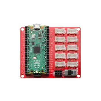 Crowtail Shield для Pi Pico с 2 * I2C, 3 * аналоговым, 2 * UART, 1 * SWD, 1 * интерфейсом отладки 5 В / 3,3 В Plug-and-Play плата для RPi Pico