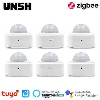 Tuya Smart Zigbee 3.0 Body PIR Sensor Беспроводной интеллектуальный датчик движения Умная жизнь Управление безопасностью дома через Alexa Google Home