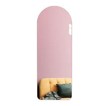 Xl Light Роскошное настенное напольное зеркало для домашней спальни в полный рост Взрывозащищенное самоклеящееся настенное зеркало