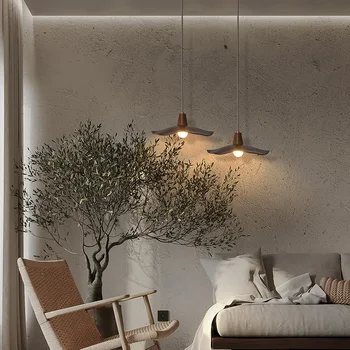 Подвесной светильник в японском стиле для столовой, гостиной, кабинета, спальни, абажура скандинавской люстры, внутреннего освещения
