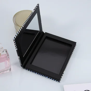 пустые тени для век макияж губная помада многоразовые квадратные кастрюли контейнер зеркало diy поддон ящик для хранения магнитный