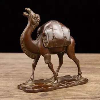 Коллекция и украшение китайской бронзовой печи для благовоний верблюдов с животными