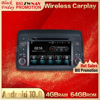 Для Fiat Panda 2004 2005-2012 Автомагнитола Carplay Android 2 Din Автомобильный экран Мультимедиа Авто GPS Аудио Головное устройство Стерео