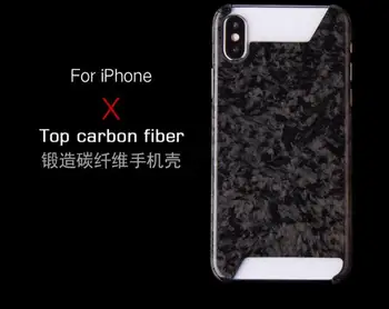 NEW Кованый композитный чехол для мобильного телефона из настоящего углеродного волокна для iPhone X
