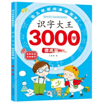 Книга для дошкольников 3000 основ Китайские иероглифы Цзы Образование Грамотность Книги Дети Чтение Wordbook Заметки Пиньинь