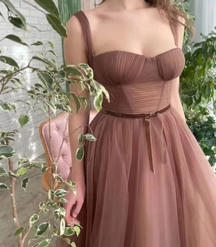 Muloong Квадратный вырез Женское роскошное платье для вечеринок длиной до щиколотки 2023