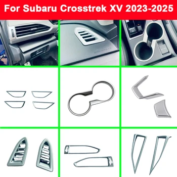 Для Subaru Crosstrek XV 2023 2024 2025 Автомобильная дверная ручка ABS Держатель для воды Передний подлокотник Боковая крышка вентиляционного отверстия Аксессуар