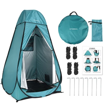 TOMSHOO Pop Up Privacy Душ Палатка Палатка для раздевалки со съемной дождевой мухой и полом для кемпинга Пеший туризм Пляж