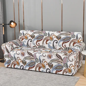 эластичные чехлы для диванов с цветочным принтом для гостиной Strecth Case Домашние животные Защита от пыли Большие диваны Чехлы для подушек Housse Canapé