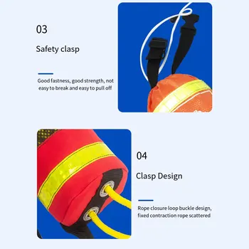 Оставайтесь в безопасности и на виду Высокая видимость Сохранить веревочную сумку Прочные необходимые инструменты Сохранить веревочную сумку со светоотражающей лентой