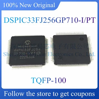 НОВЫЙ DSPIC33FJ256GP710-I/PT. Оригинальная и оригинальная микросхема цифрового сигнального процессора (DSP/DSC). Пакет TQFP-100