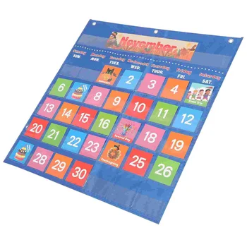 Классный календарь Обучение Настенное английское издание Школьные головоломки для детей
