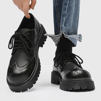 Мужская удобная обувь Oxford Original Шнуровка Формальные Деловые Повседневные Обувь Дерби для мужчин