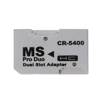 Dual to Memory Stick MS for Duo for PSP Card Dual Slot Adapter Converter