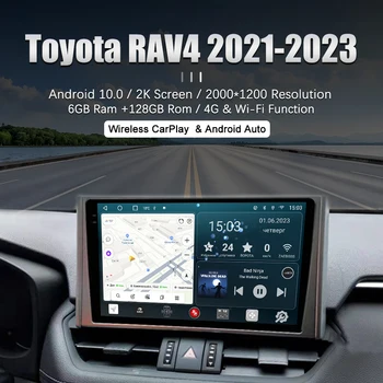 Redpower 75117 HiFi автомагнитола для Toyota RAV4 5-поколение xa50 (03.2018-н.в.) DVD-плеер Bluetooth GPS ГЛОНАСС экран 2 Din