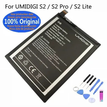 5100 мАч 100% оригинальный аккумулятор для UMI UMIDIGI S2 / S2 Pro / S2 Lite Мобильный телефон Высокое качество Bateria Быстрая доставка