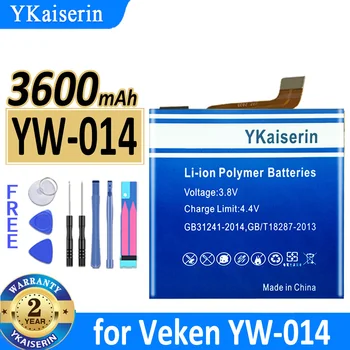 3100 мАч/3600 мАч Аккумулятор YKaiserin для Veken YW-014 YW014 YW-011 YW011 Bateria