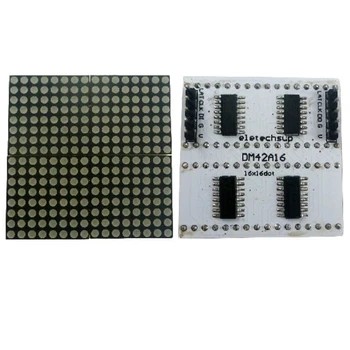 3PCS DM42A16 с для ARDUIUO sketch 16x16 Matrix Dot Red mini Светодиодный дисплей для MEGA2560 DUE NANO LEONARDO MICRO