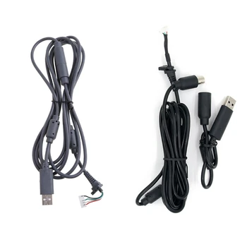 2024 Новый высококачественный 4-контактный USB-контакт для кабеля Кабель + отрывной адаптер Замена для аксессуаров проводного контроллера XB 360