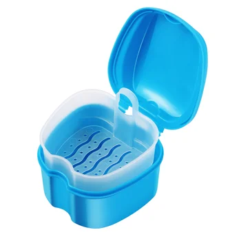 Футляры для фиксаторов Коробка для зубных протезов Коробка для ванны Фиксатор Ложный футляр для хранения Коробка с корзиной Держатель для зубных протезов для путешествий