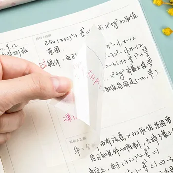 Прозрачные клейкие заметки с царапинами Наклейки Липкая простая и ценная бумага для заметок для канцелярских принадлежностей студенческого офиса Kawaii