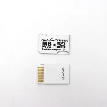 100 шт./лот CR-5400 CR5400 для PSP TF SD Адаптер для двух слотов для карт памяти MS Pro Duo