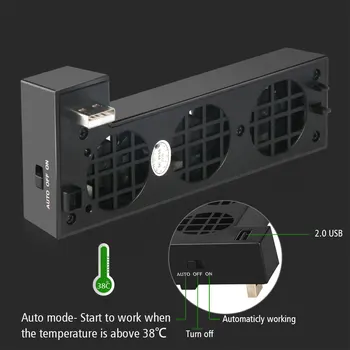 Для консоли Microsoft Xbox One X DC5V0.07A Вентилятор охлаждения с 3 аксессуарами для вентиляторов