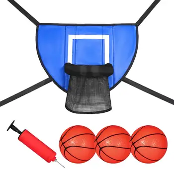  Мини-батут Баскетбольное кольцо, включая маленький баскетбольный мяч Простая установка Аксессуары для крепления батута для детей
