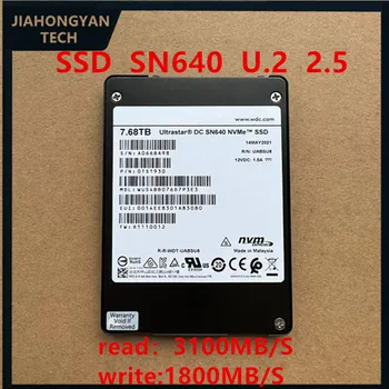 Оригинал ДЛЯ WD West Digital SN640 7.68T U.2 NVME Enterprise твердотельный накопитель u2 Server SSD