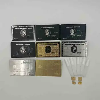 4442 Высококачественные пользовательские металлические карты Nfc Визитная карточка с QR-кодом Nfc 4K Золото Nfc Металлическая визитная карточка