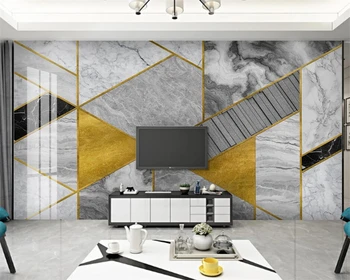 beibehang Индивидуальный современный новый атмосферный серый геометрический мраморный узор ТВ фоновые обои papel de parede papier peint