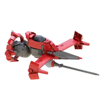 Красная модель самолета из телевизионной анимации 752 детали Набор конструкторских игрушек MOC Build
