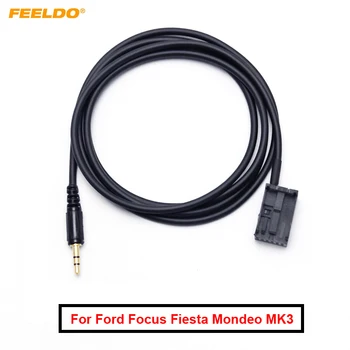 FEELDO 1 шт. Автомобильный аксессуар CD 3,5 мм Aux Адаптер жгута проводов для Ford Focus Fiesta Mondeo PUMA MK2 MK3 S-MAX #MX2860