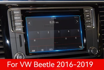 Автомобильный салон Навигационная пленка GPS ЖК-экран Защитная пленка из закаленного стекла Защита от царапин для Volkswagen Beetle 2016-2019
