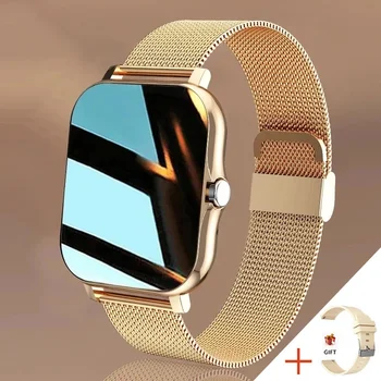 2024 Новые женские смарт-часы для мужчин 1,69 дюйма с цветным экраном Full Touch Fitness Tracker Мужской звонок Умные часы Дамы для Android IOS + BOX
