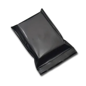 9x13 см Черный Многоразовый Zip Lock PE Непрозрачный пакет Пакеты Самоуплотняющийся Светонепроницаемый Всякая Всякая Пластиковая Сумка На Молнии