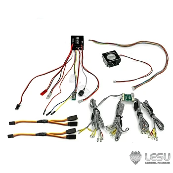 1 комплект LESU Световая звуковая система Комплект светодиодной группы для 1/14 RC Самосвал Строительные машины Модернизированные аксессуары TH23021