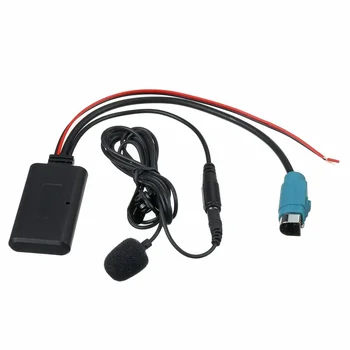 Bluetooth Aux Приемник Кабель Адаптер с микрофоном Для Alpine CD Host KCE-236B 9870/9872 для громкой связи Aux Audio Interface